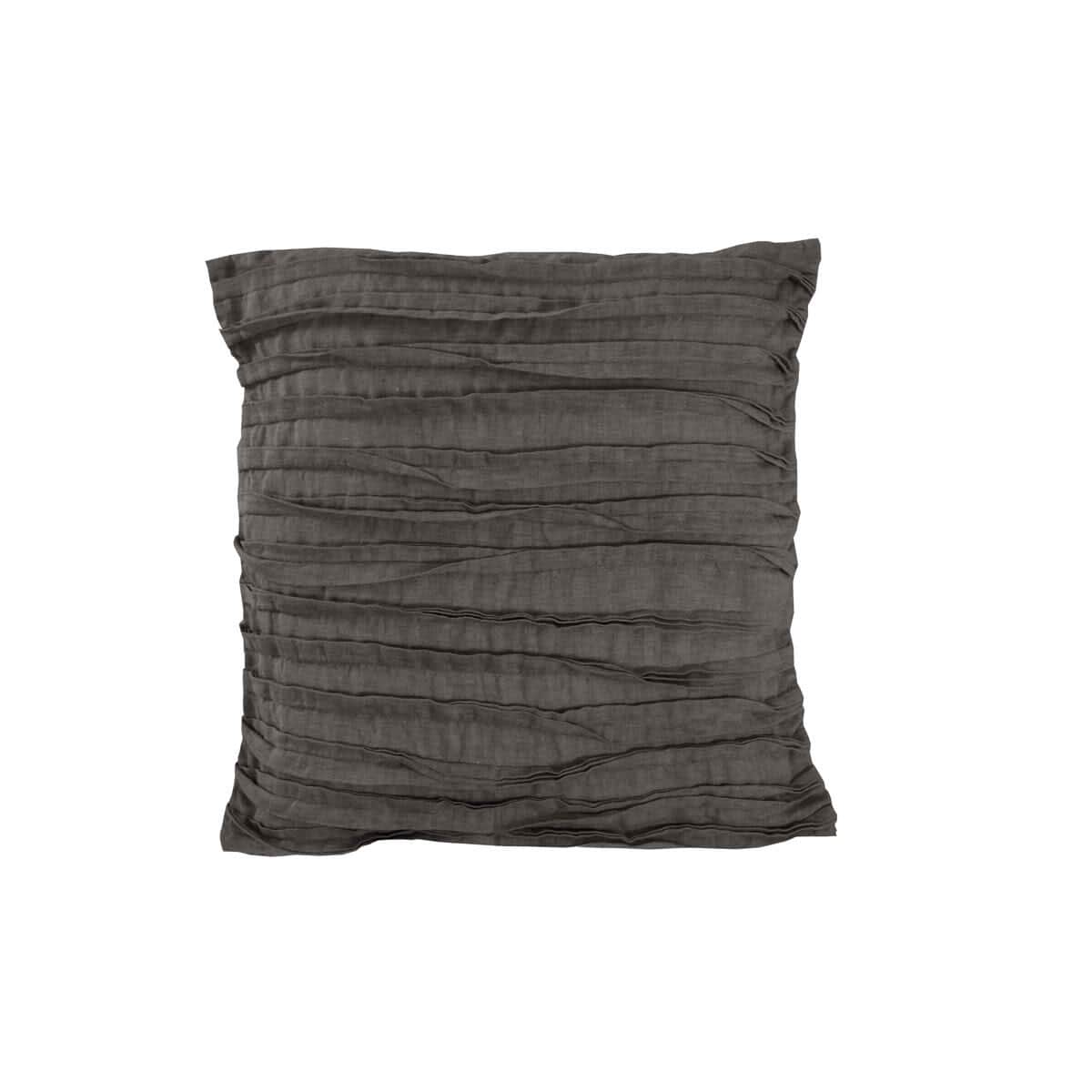 Lazy Linen Linen Cushion Charcoal large