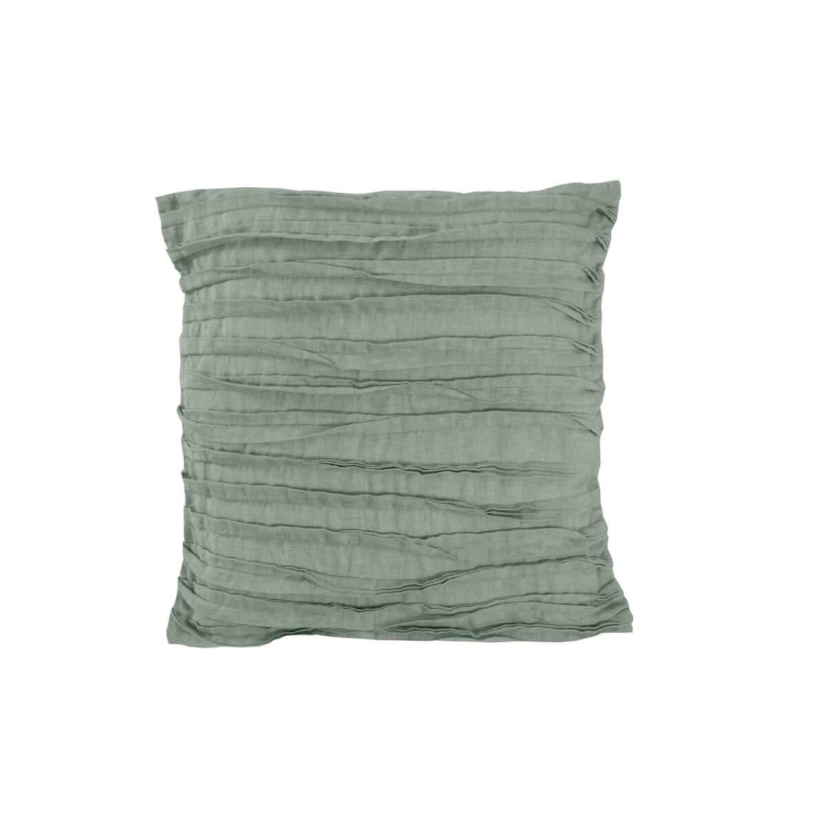 Lazy Linen Linen Cushion Sage Green large