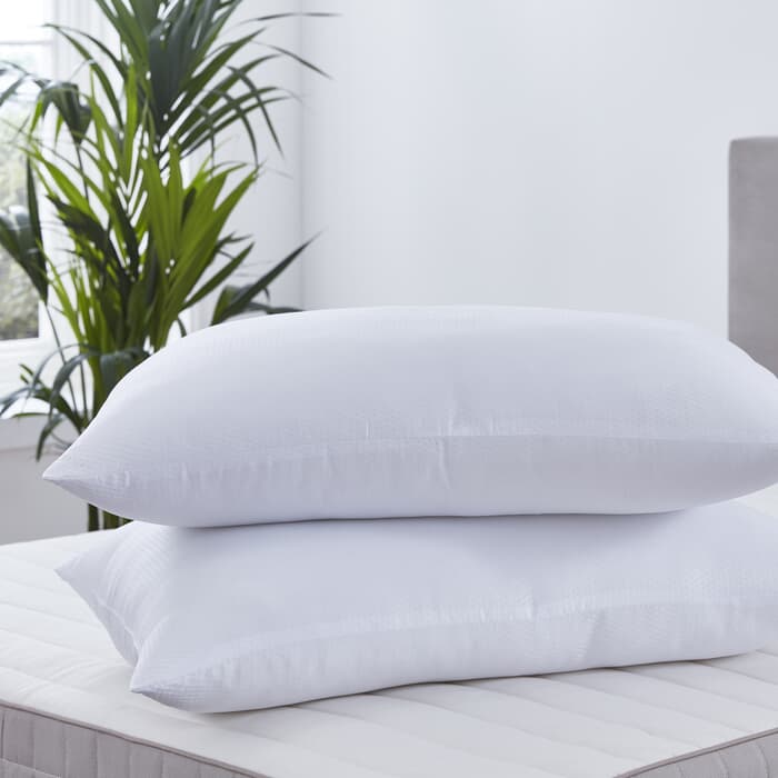 Martex Health and Wellness Microfibre Microfresh Seersucker Pillow large