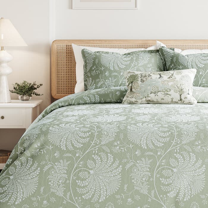 Sanderson Mapperton Sage - JustLinen