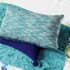 Helena Springfield Mimi Knitted Throw Turquoise small 7509A