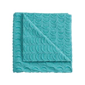 Mimi Knitted Throw Turquoise