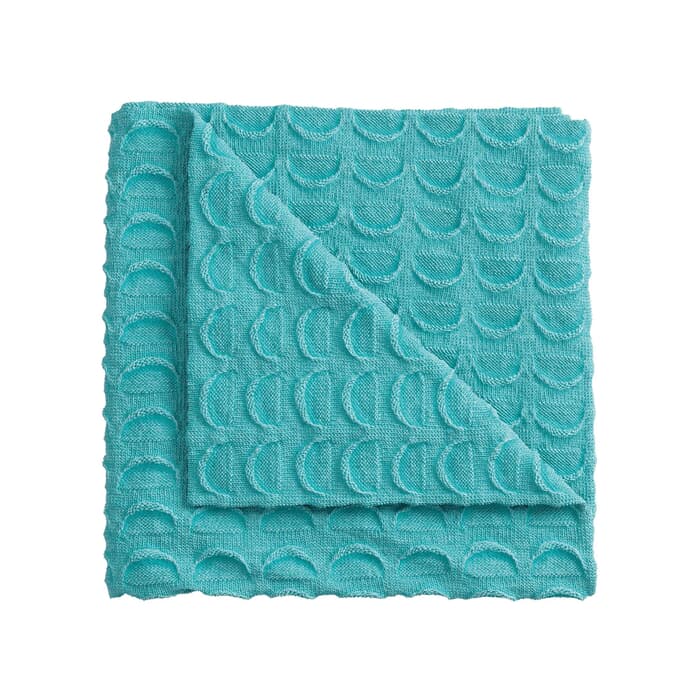 Helena Springfield Mimi Knitted Throw Turquoise large
