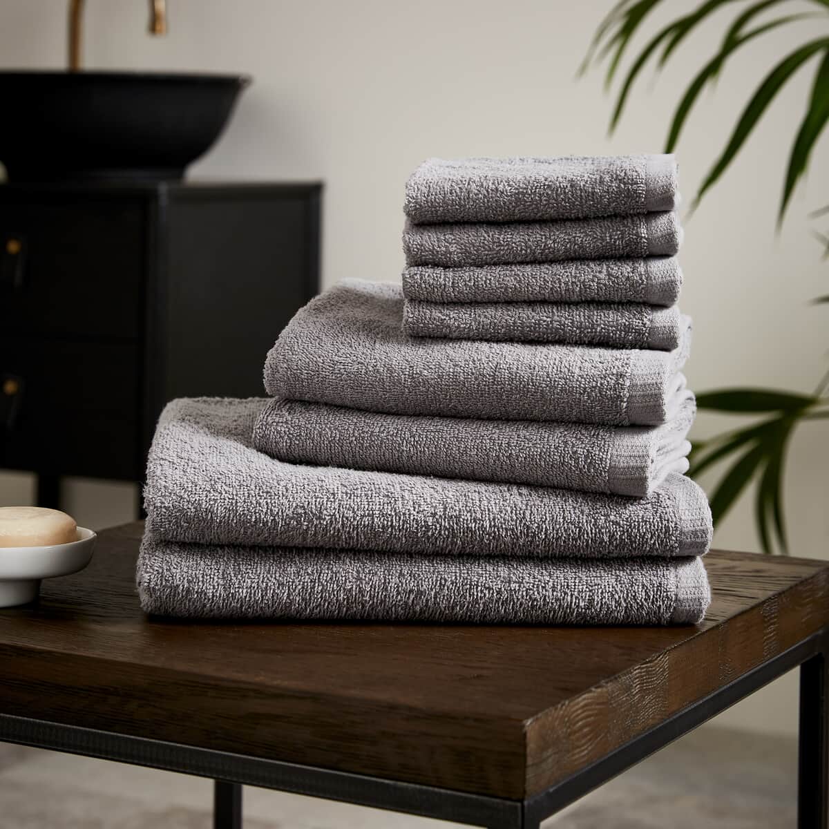 Catherine Lansfield Quick Dry Towels Grey large