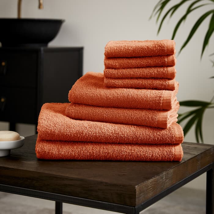 Catherine Lansfield Quick Dry Towels Orange large