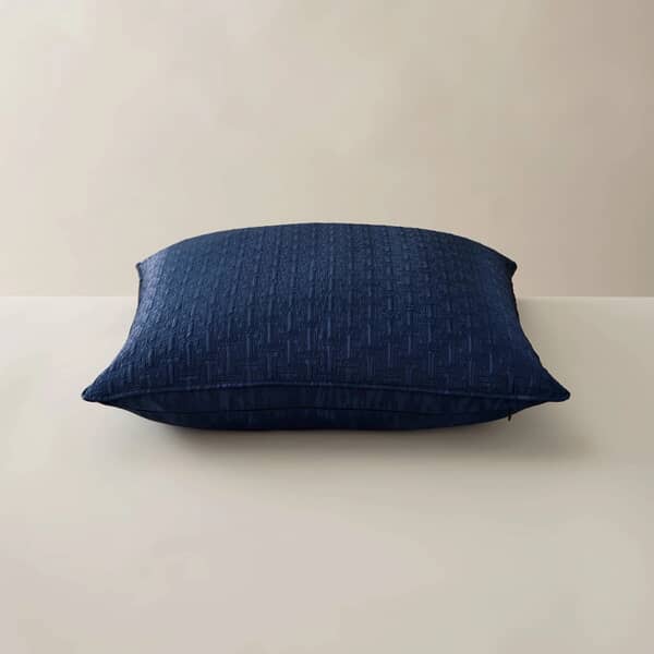 T Quilted Sham Navy
