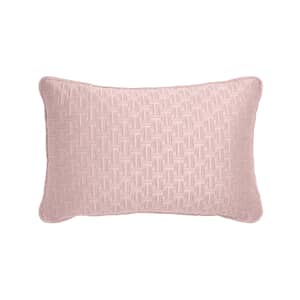 T Quilted Cushion Soft Pink