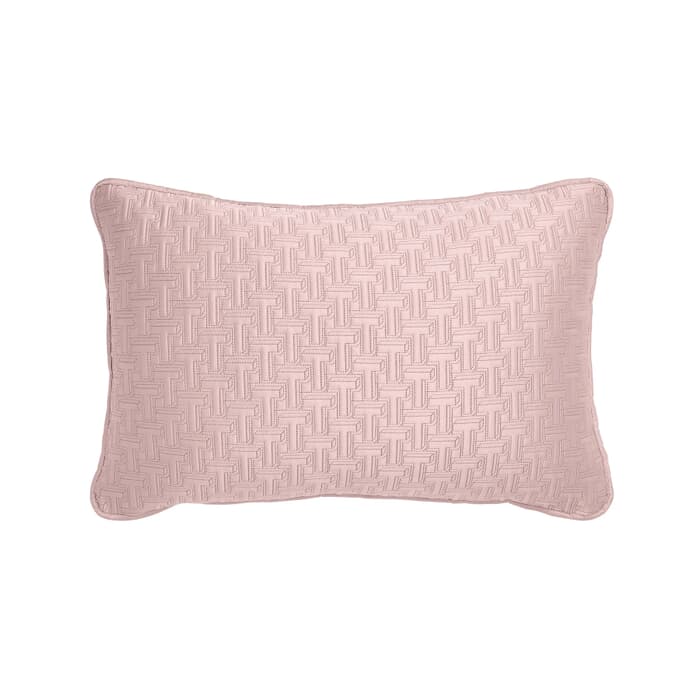 Ted Baker T Quilted Cushion Soft Pink large
