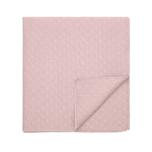 T Quilted Throw Soft Pink