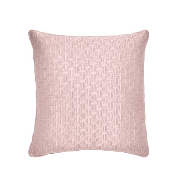 T Quilted Sham Soft Pink