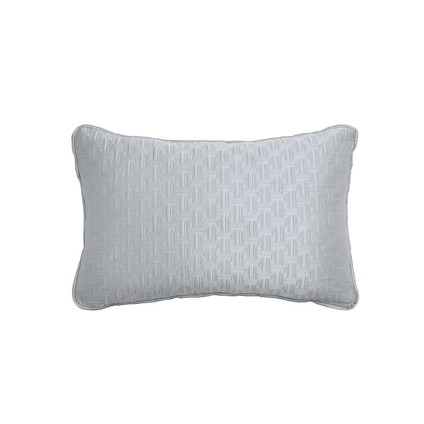 T Quilted Cushion Silver
