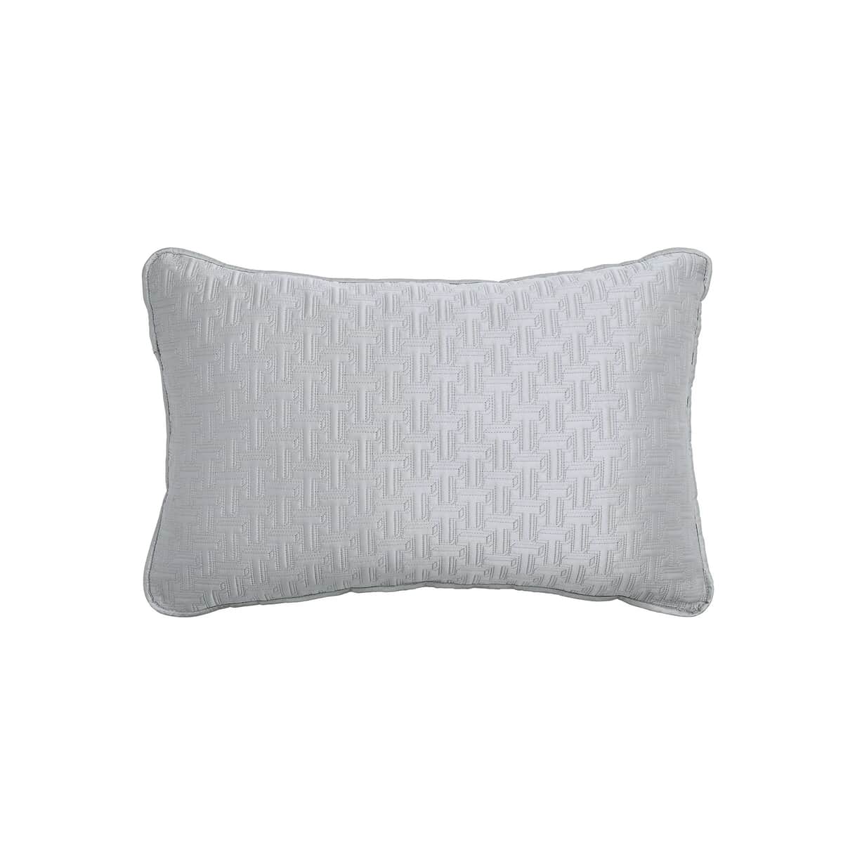 Ted Baker T Quilted Cushion Silver large