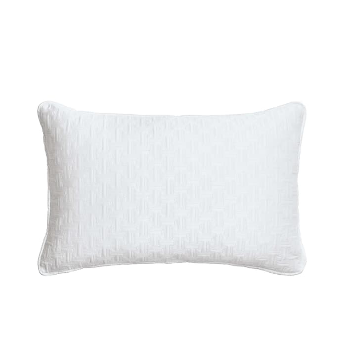 Ted Baker T Quilted Cushion White large