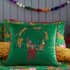 Furn Purrfect Christmas Green/Gold small 7766C
