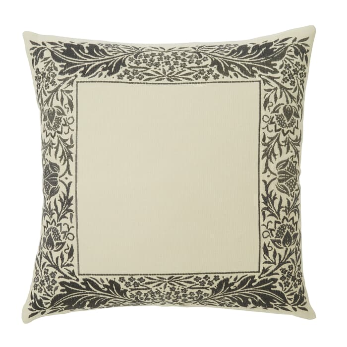 William Morris Artichoke Charcoal JustLinen