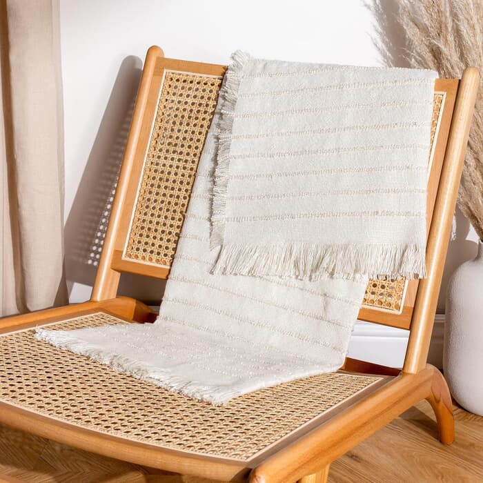Furn Hazie Woven Throw Natural large
