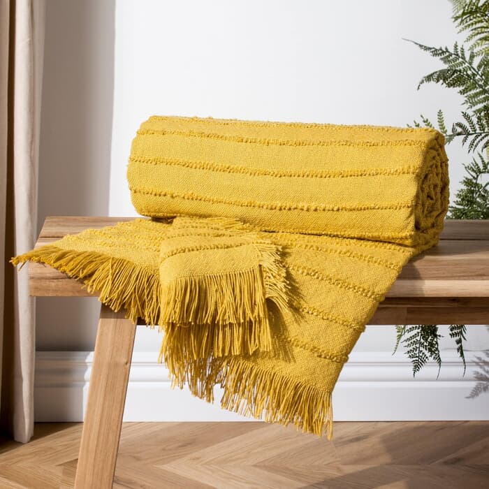 Furn Hazie Woven Throw Pomelo large