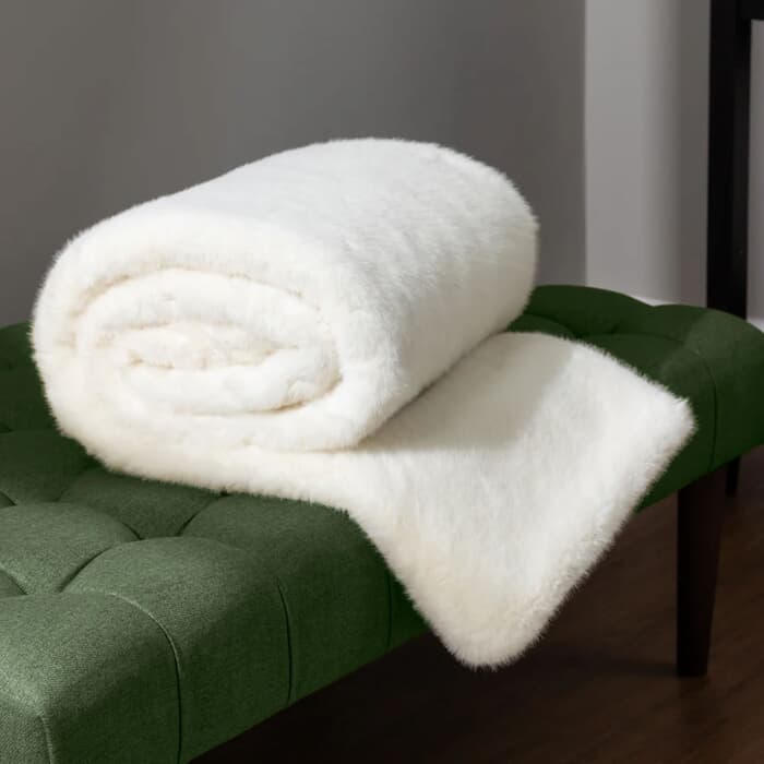 Paoletti Stanza Throw Ecru large