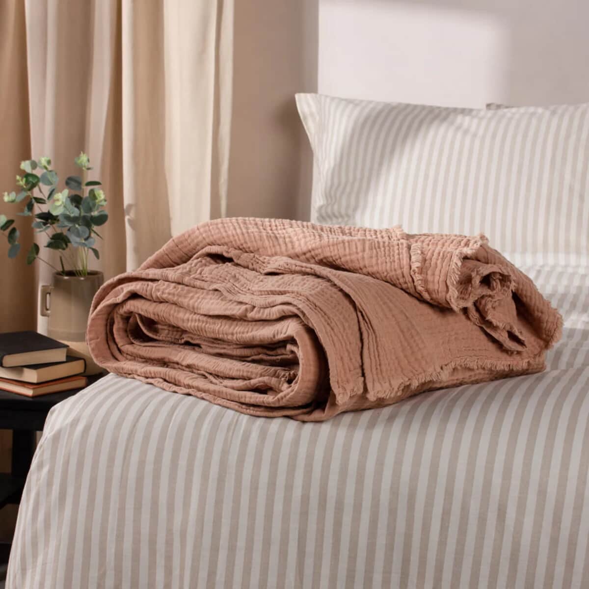 Yard Lark Throw Pink Clay large