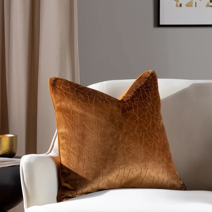 Hoem Malans Velvet Cushion Bronze large