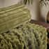 Catherine Lansfield Cosy Ribbed Throw Olive small 7971A