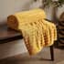 Catherine Lansfield Cosy Ribbed Throw Mustard small
