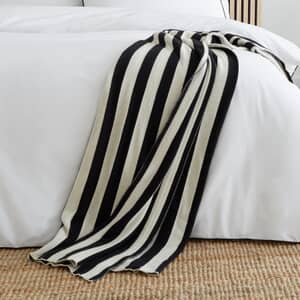 Knitted Stripe Throw