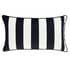 Style Sisters Monochrome Velvet Stripe Cushion small 8003CUS1
