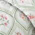Catherine Lansfield Cameo Floral Green Bedspread small 8077B
