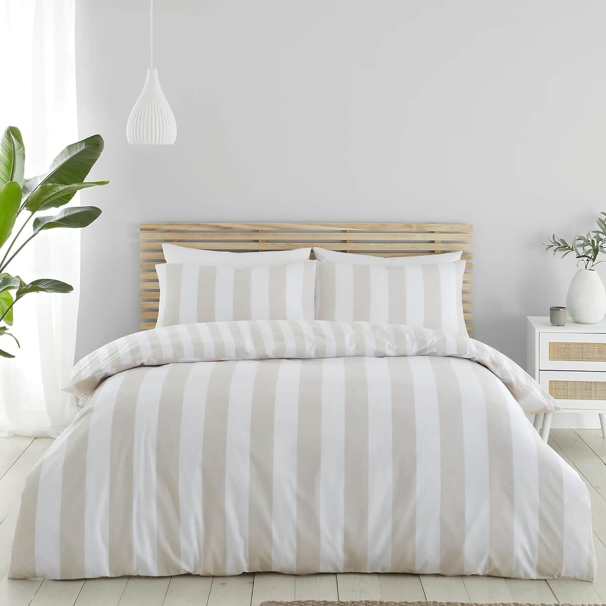 Catherine Lansfield Cove Stripe Natural large