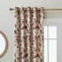 Catherine Lansfield Pippa Floral Birds Natural Curtains small 8091B