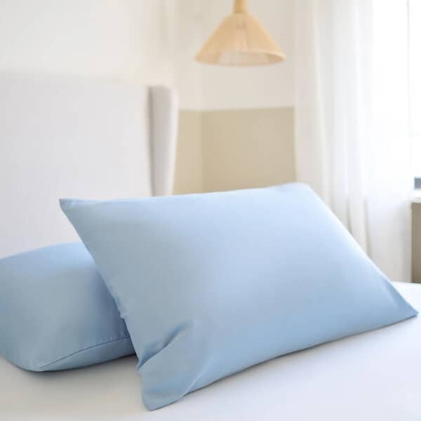 Plain Pillowcase Pair Dusk Blue