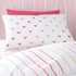 Catherine Lansfield Hearts and Stripes White/Pink - 2 Pack small 8109A
