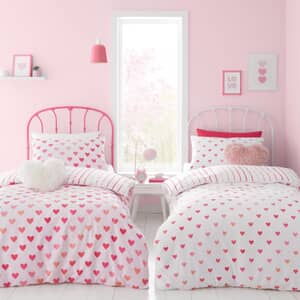 Hearts and Stripes White/Pink - 2 Pack