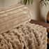 Catherine Lansfield Cosy Ribbed Throw Natural small 8111A