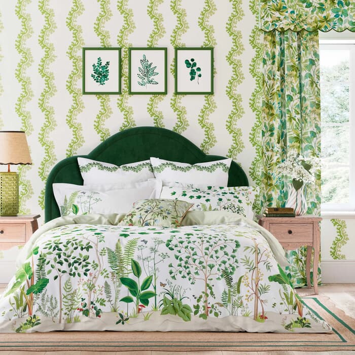 Sanderson Sycamore and Oak Botanical Green large