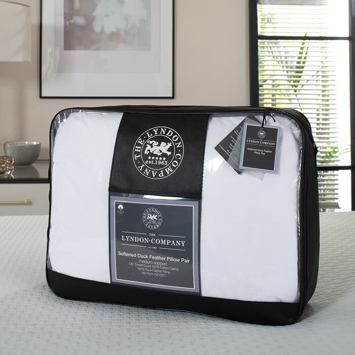 Lyndon Company Softened Duck Feather Pillow JustLinen