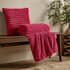 Catherine Lansfield Cosy Ribbed Throw Hot Pink small 8137A