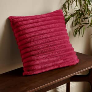 Cosy Ribbed Cushion Hot Pink