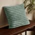 Catherine Lansfield Cosy Ribbed Cushion Green small