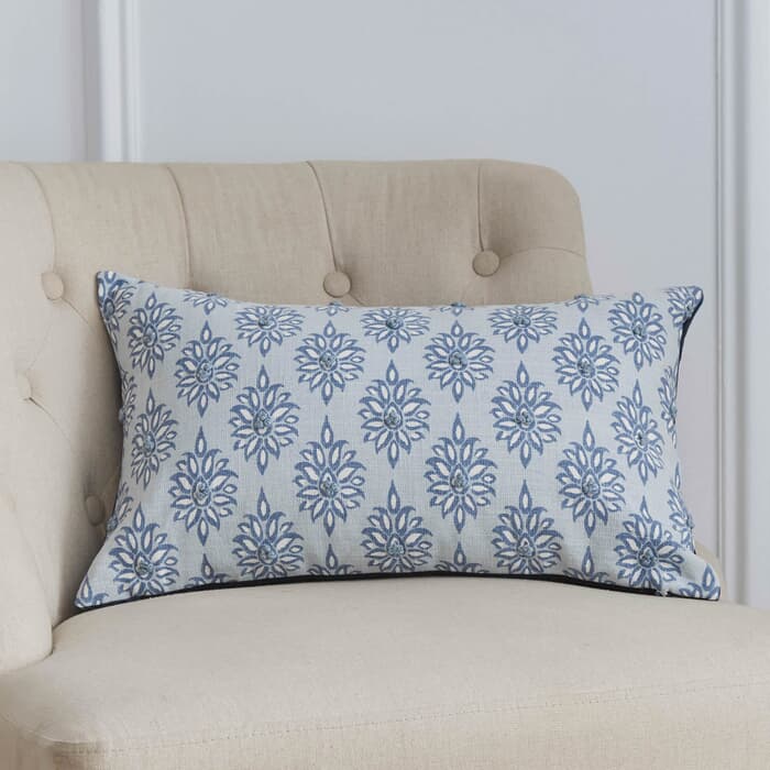 Laura Ashley Gower Cushion Seaspray large