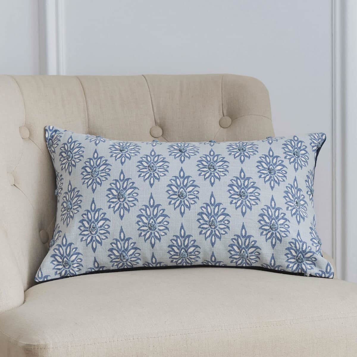 Laura Ashley Gower Cushion Seaspray large