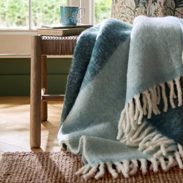 Bronwen Seaspray Throw Blue