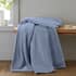 Catherine Lansfield Raschel Velvet Touch Throw Lansfield Blue thumb