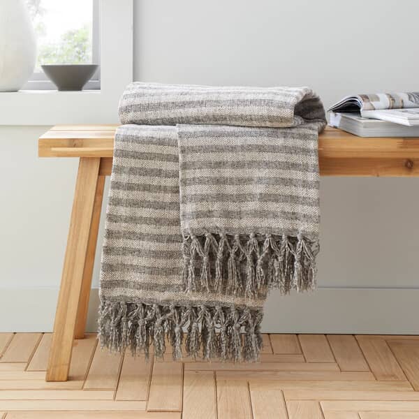 Stripe Chenille Grey