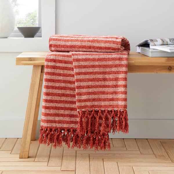 Stripe Chenille Terracotta