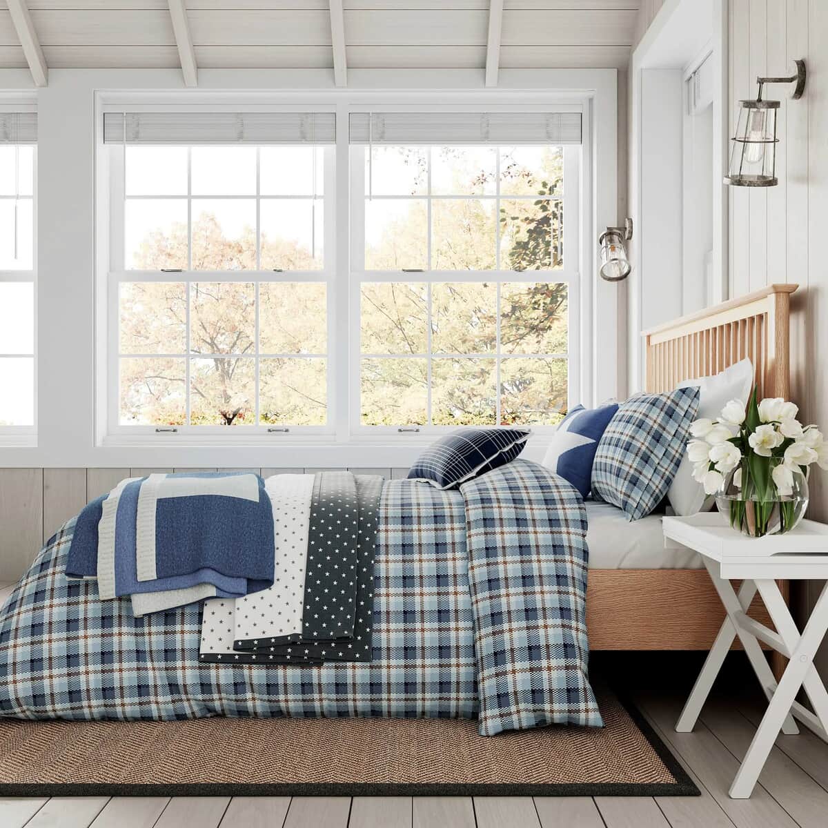 Helena Springfield Cosy Check Blue large