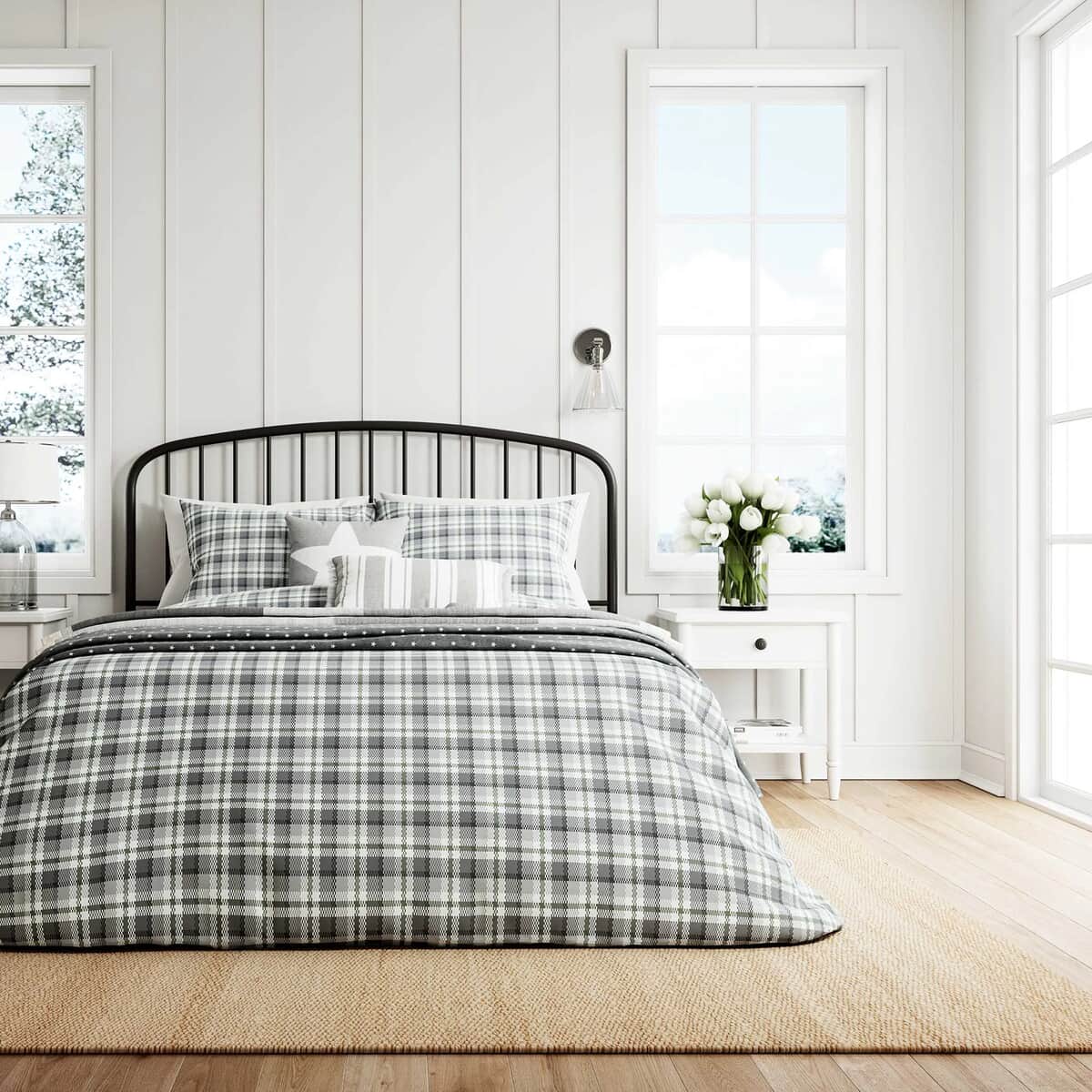 Helena Springfield Cosy Check Grey/Green large