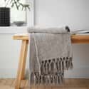 Wilson Plain Chenille Throw Grey