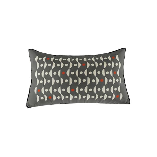 Felix Cushion Scarlet and Neutrals